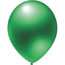 Metalizuoti balionai žali